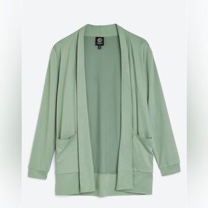 NWOT Bobeau Jemmy Butter Knit Cardigan - XSP - Light Green